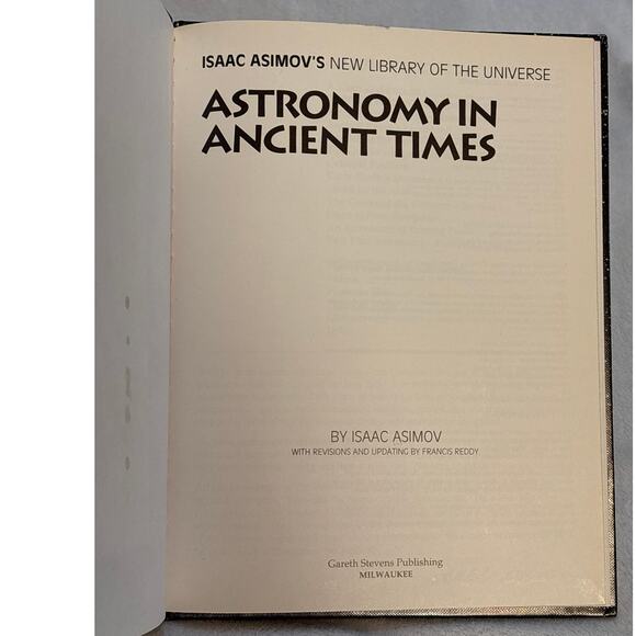 Astronomy in Ancient Times by Isaac Asimov 1995 Hardcover Gareth Stevens - Picture 4 of 8